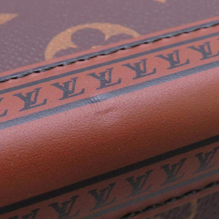Pre Owned Louis Vuitton Suitcase Rolling Trunk Brown Monogram