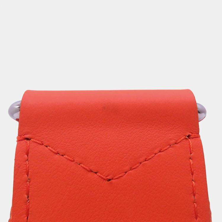Pre Owned Louis Vuitton Bumbag Nv Orange Lv Aerogram Leather