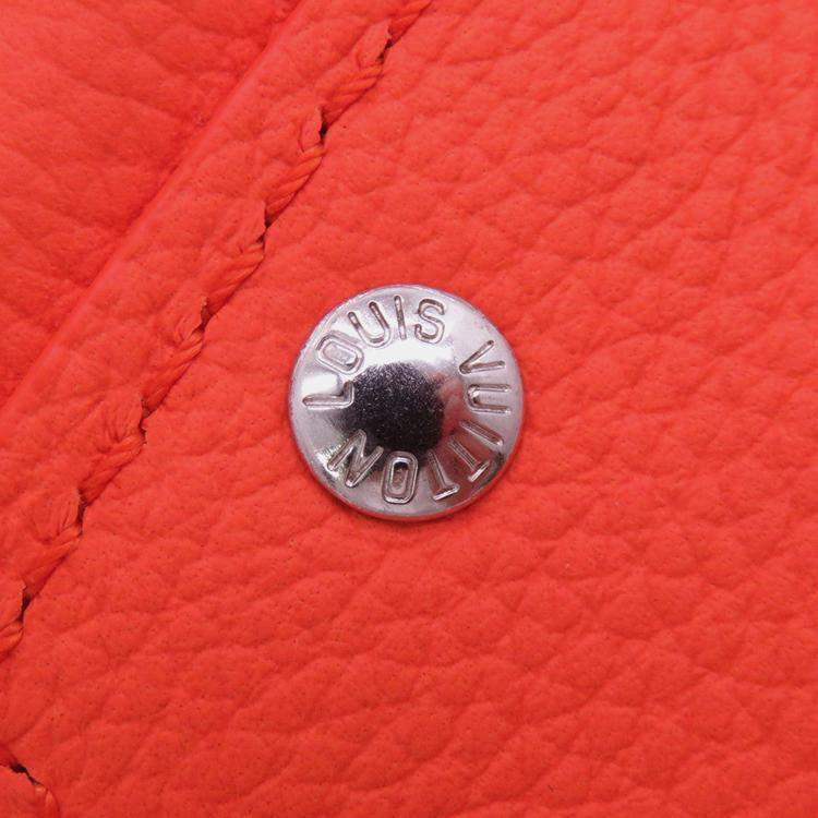 Pre Owned Louis Vuitton Bumbag Nv Orange Lv Aerogram Leather