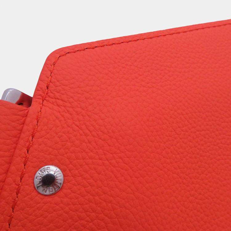 Pre Owned Louis Vuitton Bumbag Nv Orange Lv Aerogram Leather