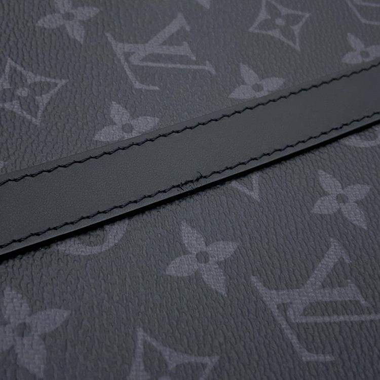 Pre Owned Louis Vuitton Sac Plat Noir Monogram Eclipse