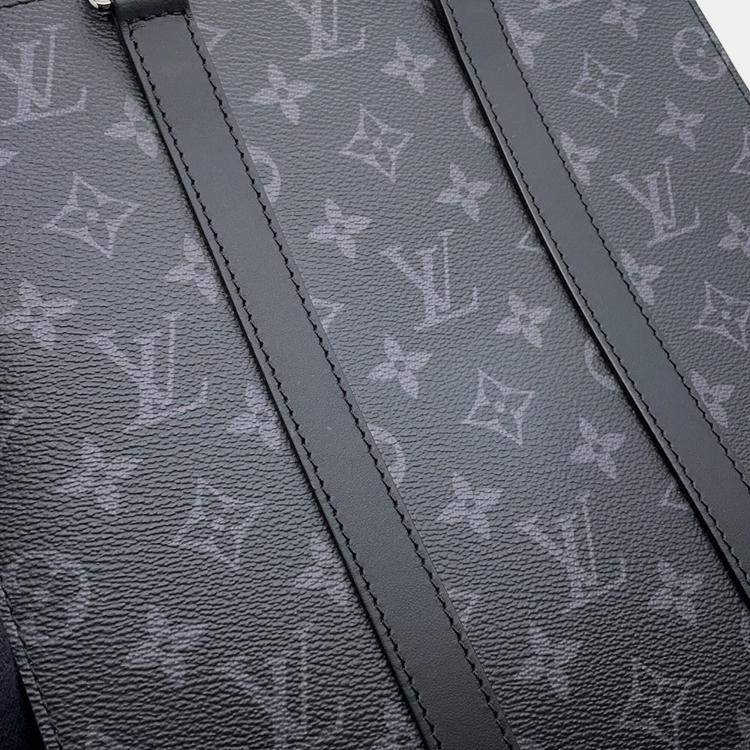 Pre Owned Louis Vuitton Sac Plat Noir Monogram Eclipse