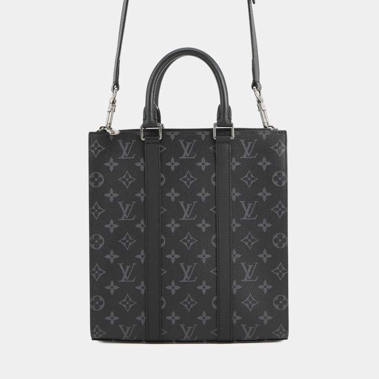 Pre Owned Louis Vuitton Sac Plat Noir Monogram Eclipse