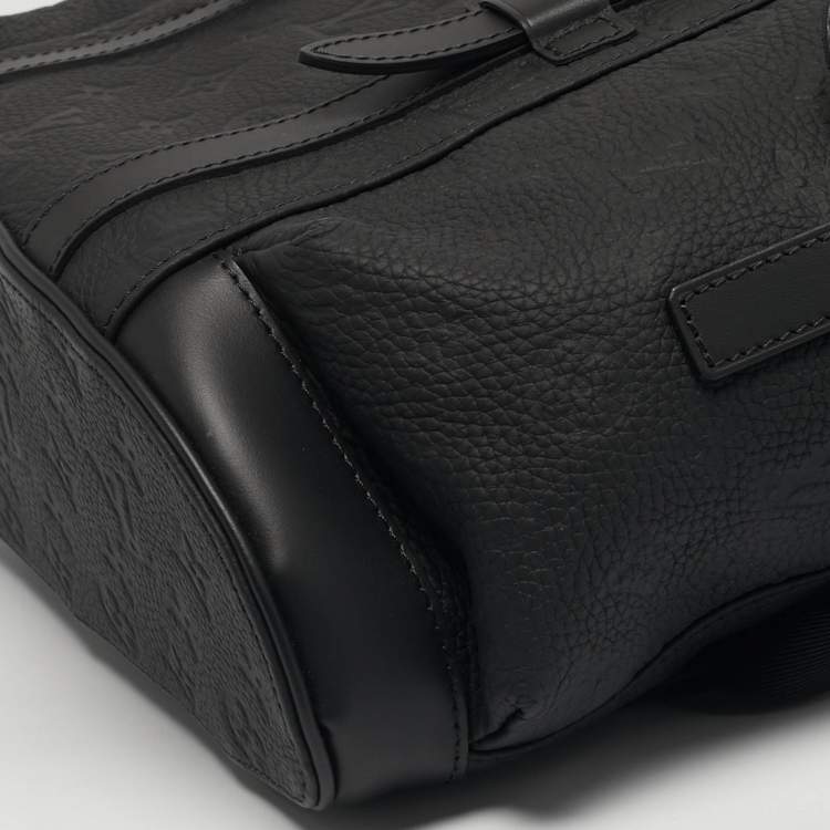 Pre Owned Louis Vuitton Christopher PM Black Empreinte Leather Backpack