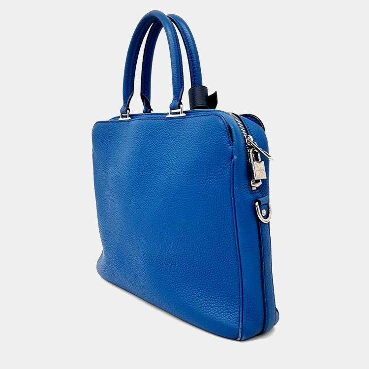 Pre Owned حقيبة مستندات لويس فيتون أرميند جلد أزرق