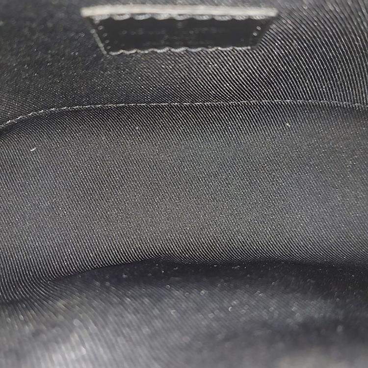 Pre Owned Louis Vuitton Black Leather and PVC Eclipse Soul Trunk Bag