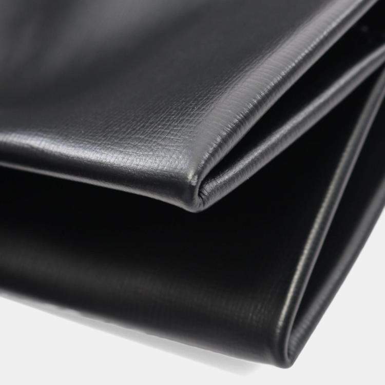 Pre Owned Louis Vuitton Shopper Tote Mm Bag Leather Black