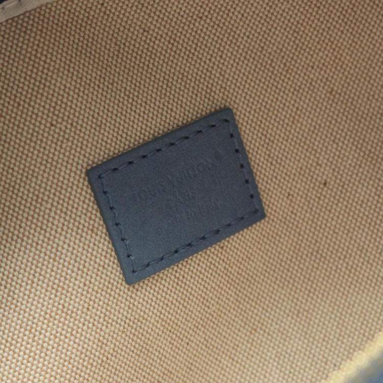 Pre Owned Louis Vuitton Rush Bum Bag Waist Body Denim Damier Blue