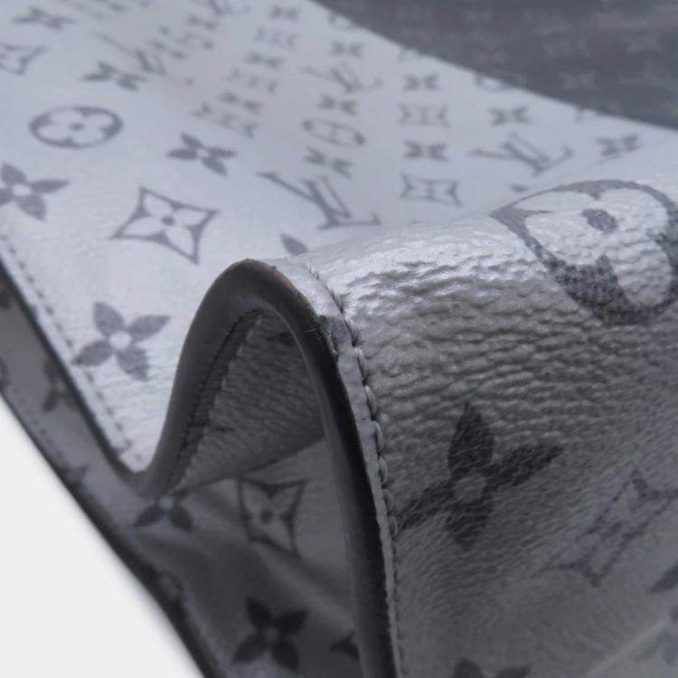 مملوكة مسبقًا Louis Vuitton Tote Noir/Silver Monogram Eclipse Split