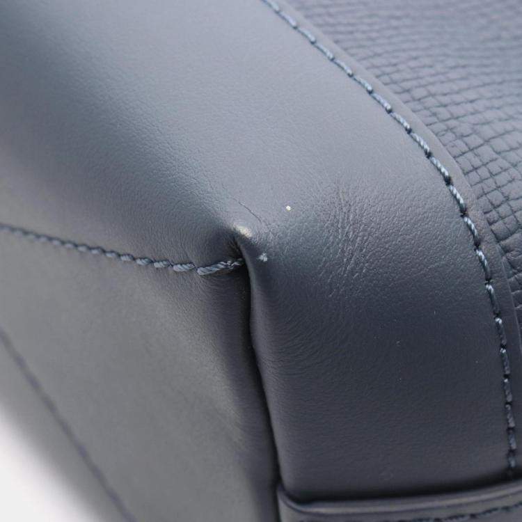 Pre Owned Louis Vuitton Nigo Japanese Cruiser Handbag Denim Taurillon Leather Monogram Denim Navy