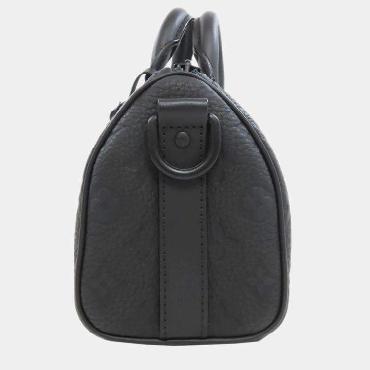 Pre Owned Louis Vuitton Keepall Bandouliere 25 Handbag In Taurillon Leather