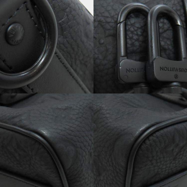 Pre Owned Louis Vuitton Keepall Bandouliere 25 Handbag In Taurillon Leather