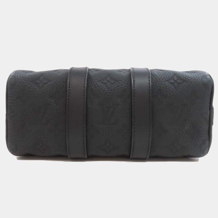 Pre Owned Louis Vuitton Keepall Bandouliere 25 Handbag In Taurillon Leather