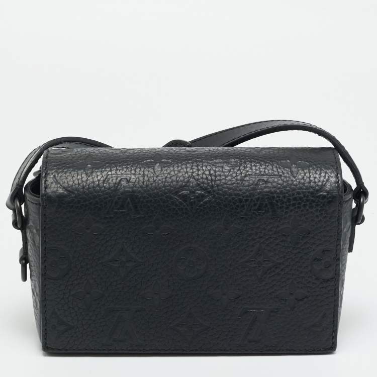 مملوكة مسبقًا Louis Vuitton Steamer Black Monogram Taurillon Leather Wearable Wallet