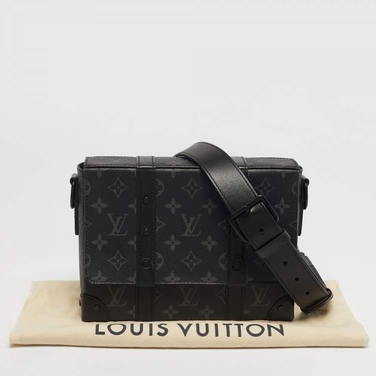 Pre Owned Louis Vuitton Trunk Monogram Eclipse Canvas Messenger Bag