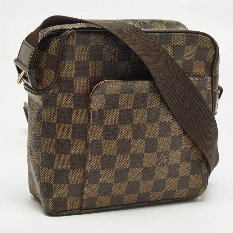 Pre Owned Louis Vuitton Olav PM Damier Ebene Canvas Messenger Bag