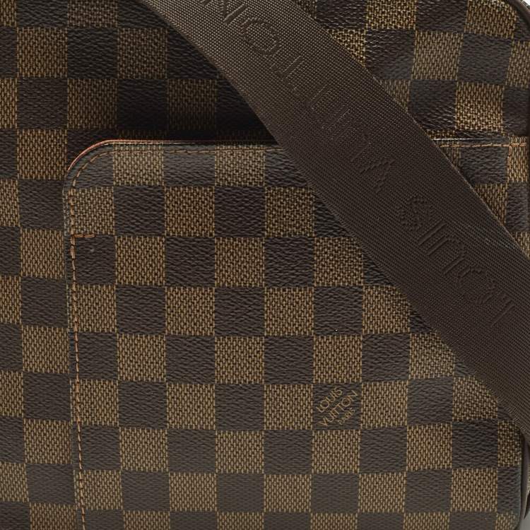 Pre Owned Louis Vuitton Olav PM Damier Ebene Canvas Messenger Bag