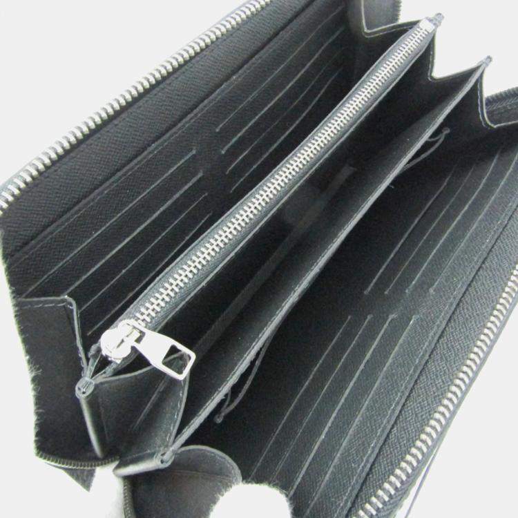 مملوكة مسبقًا Louis Vuitton Monogram Eclipse Zippy XL Monogram Eclipse Long Wallet bi-fold Black