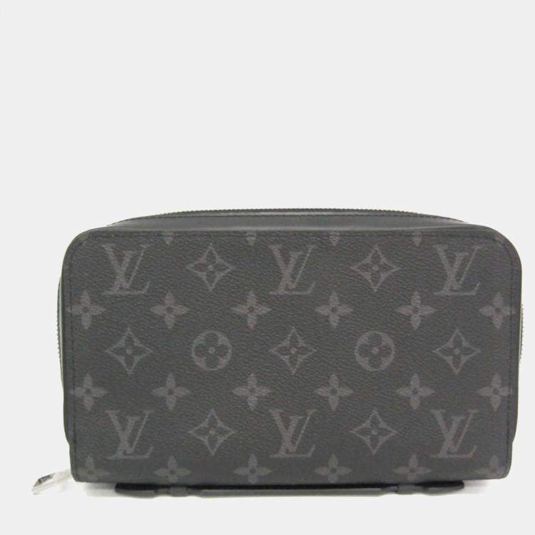 مملوكة مسبقًا Louis Vuitton Monogram Eclipse Zippy XL Monogram Eclipse Long Wallet bi-fold Black