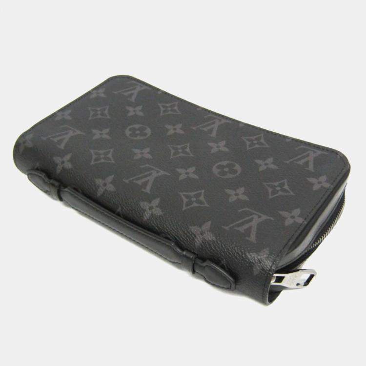 مملوكة مسبقًا Louis Vuitton Monogram Eclipse Zippy XL Monogram Eclipse Long Wallet bi-fold Black