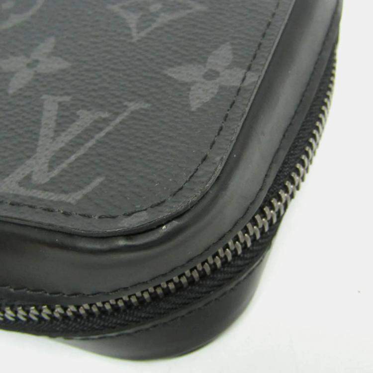 مملوكة مسبقًا Louis Vuitton Monogram Eclipse Zippy XL Monogram Eclipse Long Wallet bi-fold Black