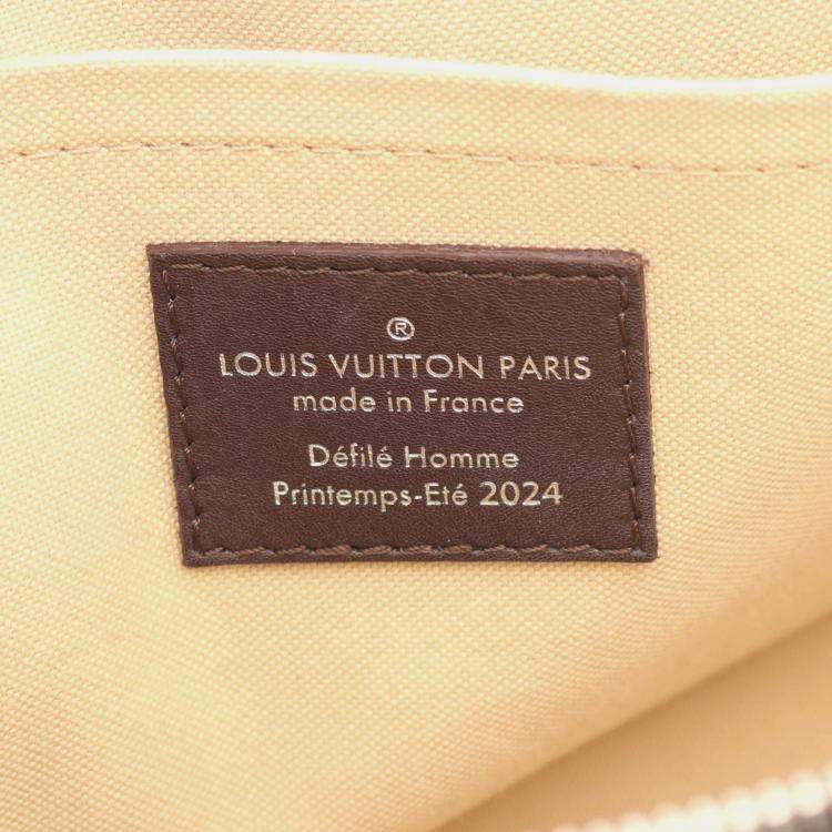 Pre Owned Louis Vuitton Alma Henry Taylor 25 Brown Multicolor Leather Top Handle Bag