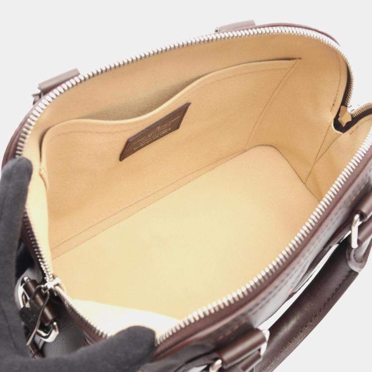 Pre Owned Louis Vuitton Alma Henry Taylor 25 Brown Multicolor Leather Top Handle Bag