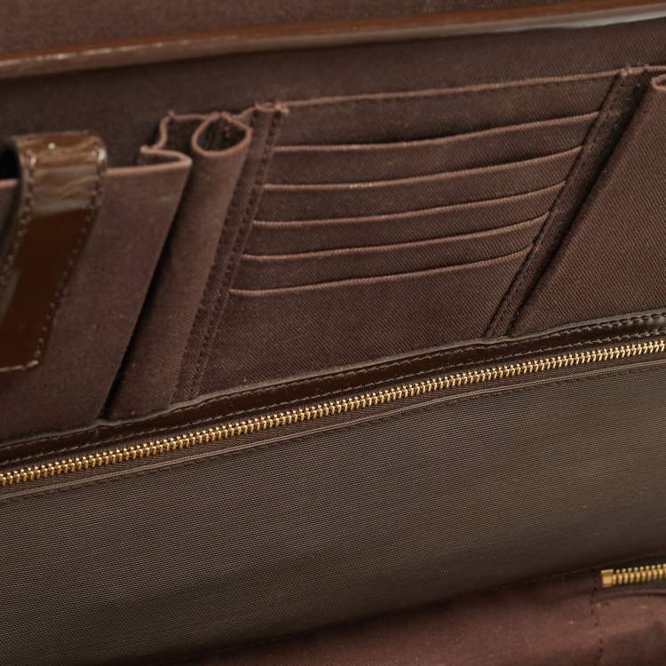 Pre Owned Louis Vuitton Sabana NM Damier Ebene Canvas Document Case Bag