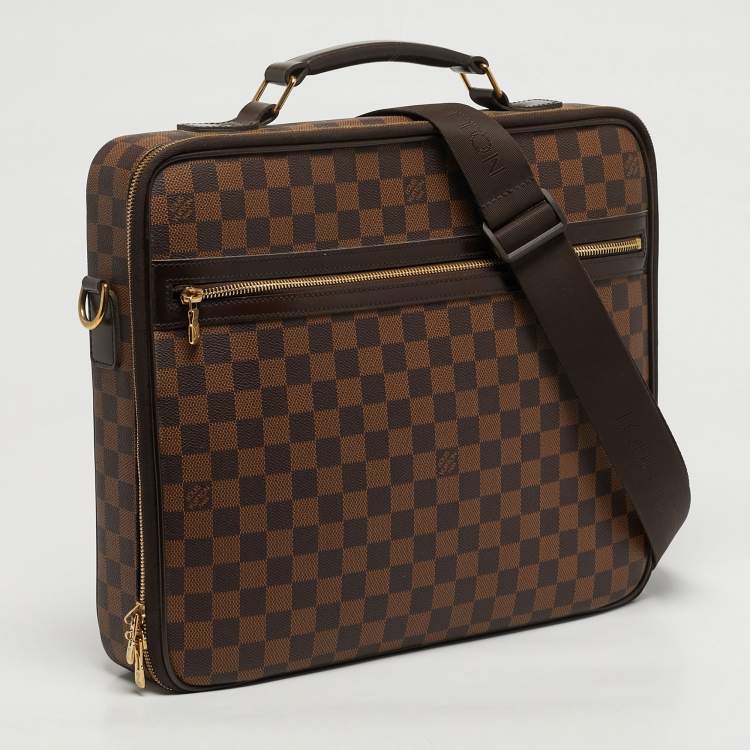 Pre Owned Louis Vuitton Sabana NM Damier Ebene Canvas Document Case Bag