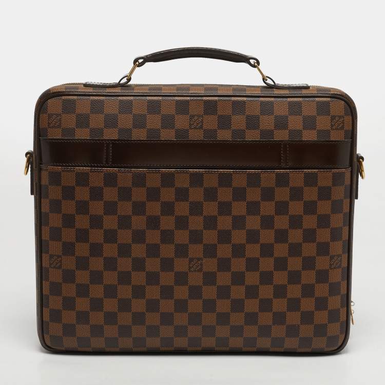 Pre Owned Louis Vuitton Sabana NM Damier Ebene Canvas Document Case Bag