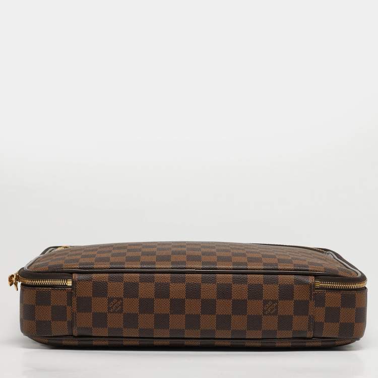 Pre Owned Louis Vuitton Sabana NM Damier Ebene Canvas Document Case Bag