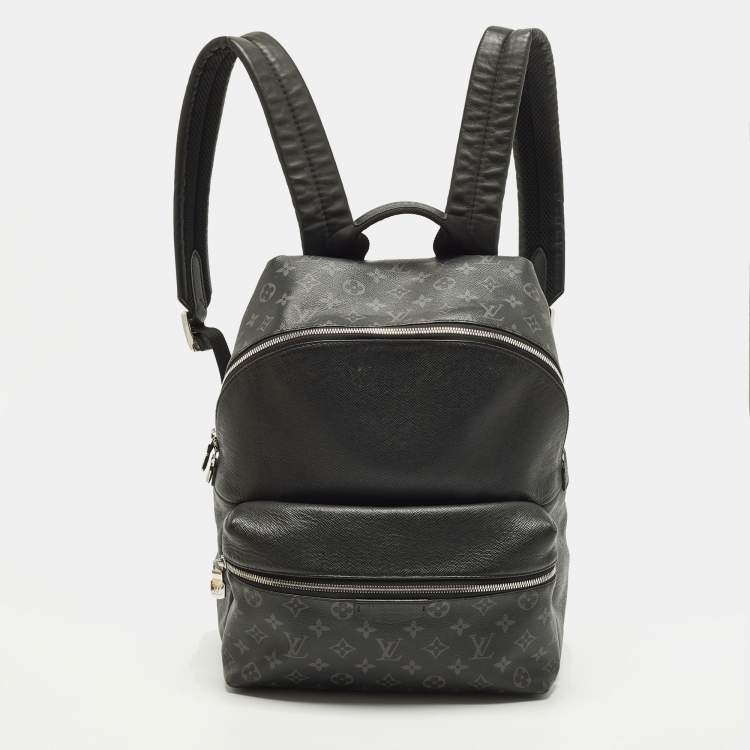 Pre Owned Louis Vuitton Discovery MM Monogram Eclipse Canvas and Taiga Leather Backpack