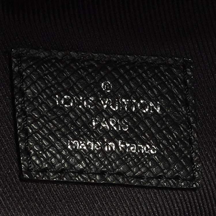 Pre Owned Louis Vuitton Discovery MM Monogram Eclipse Canvas and Taiga Leather Backpack