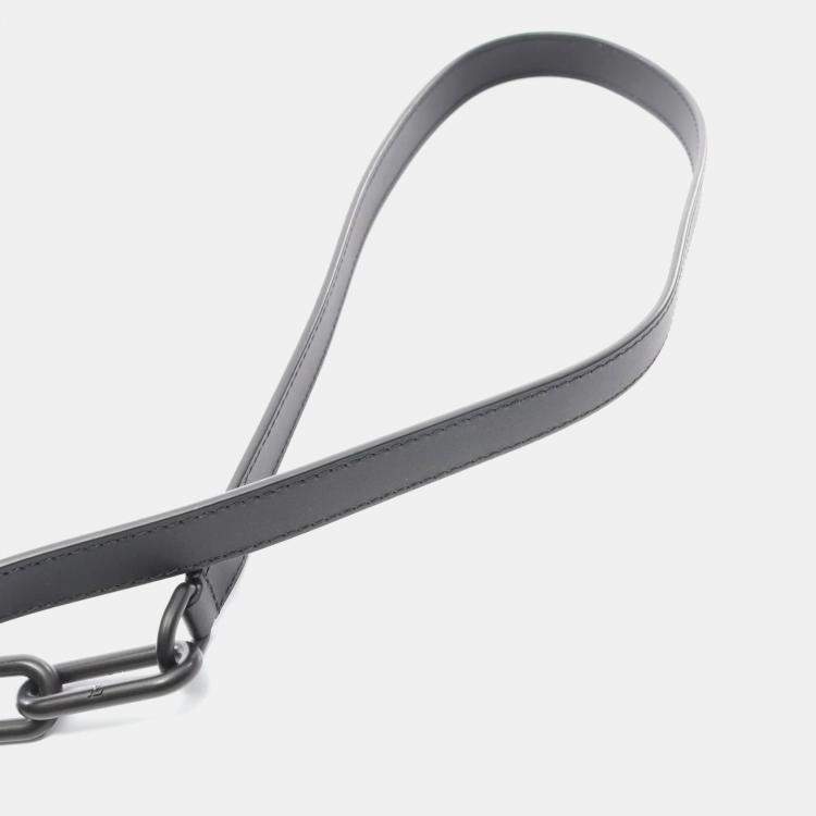 Pre Owned Louis Vuitton Lv X Yk Mini Soft Trunk Monogram Eclipse Shoulder Bag In Coated Canvas And Leather Black