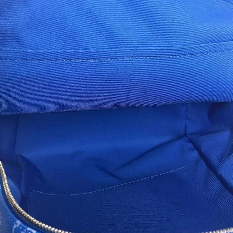 Pre Owned Louis Vuitton Monogram Clouds Multi-Pocket Backpack Leather Blue