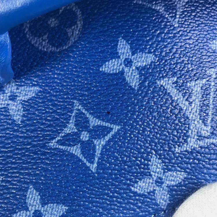 Pre Owned Louis Vuitton Monogram Clouds Multi-Pocket Backpack Leather Blue