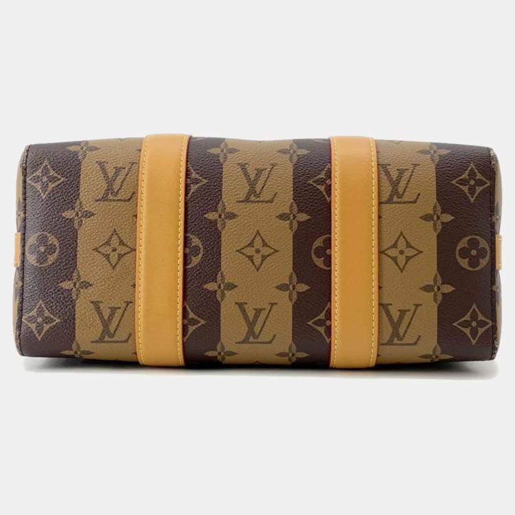 Pre Owned Louis Vuitton Monogram Stripe City Keepall Shoulder Bag