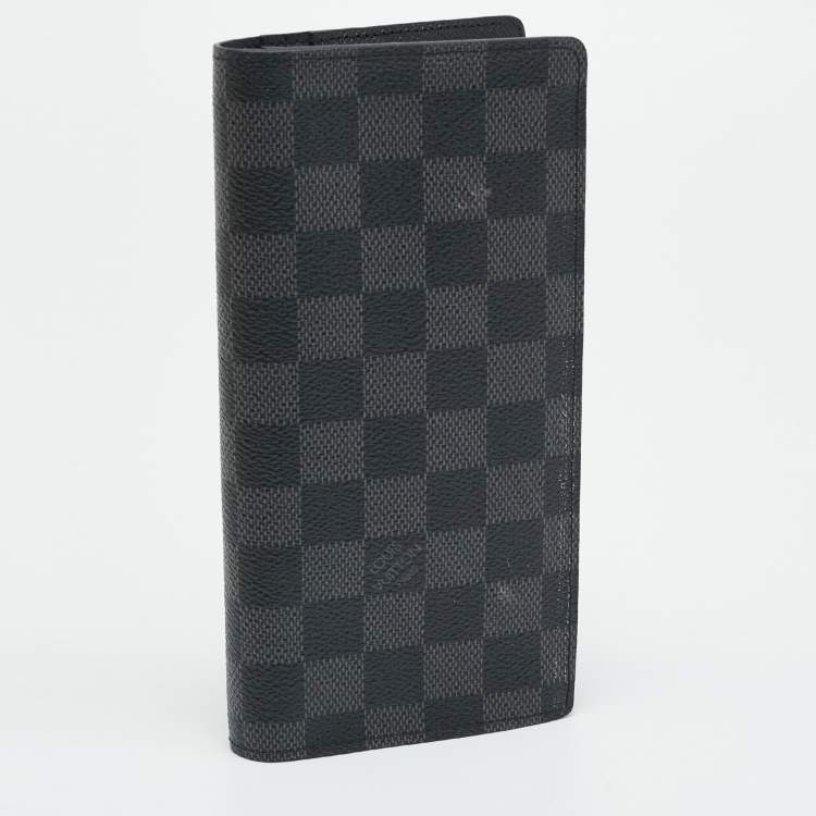 Pre Owned Louis Vuitton Brazza Damier Graphite Canvas Wallet