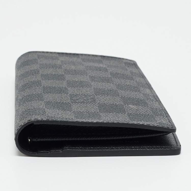 Pre Owned Louis Vuitton Brazza Damier Graphite Canvas Wallet