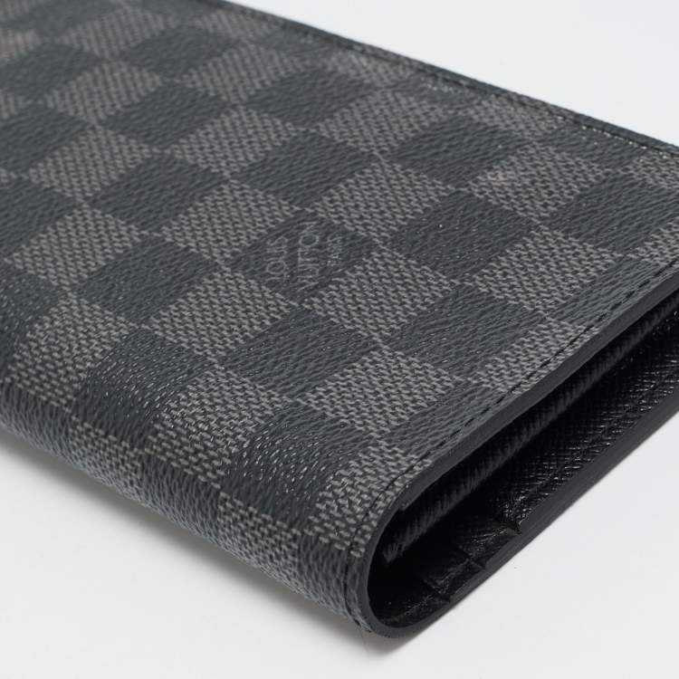 Pre Owned Louis Vuitton Brazza Damier Graphite Canvas Wallet