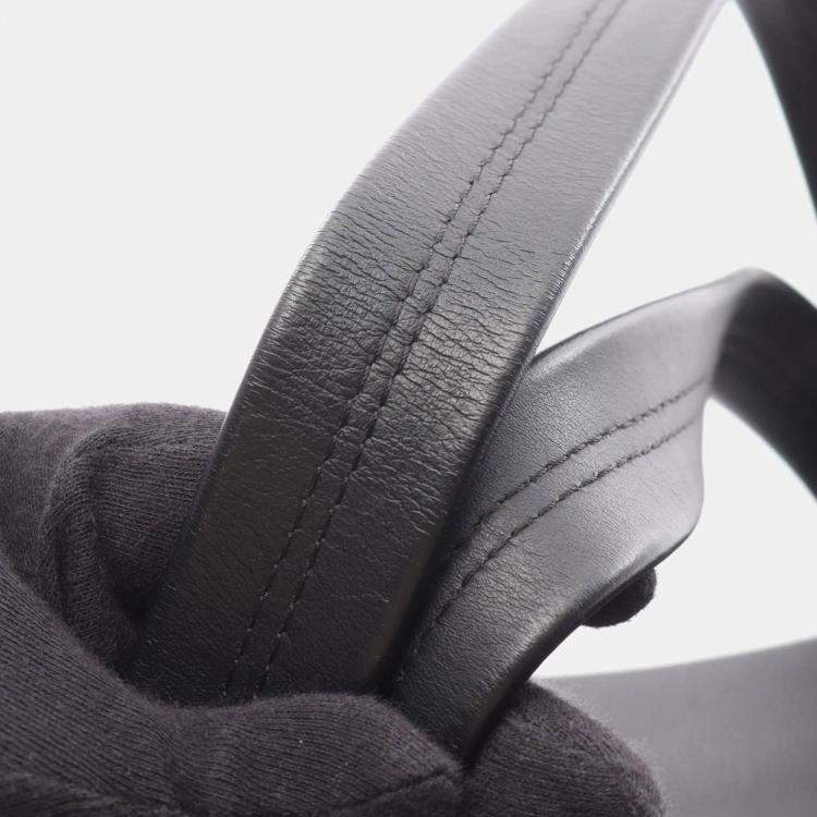 Pre Owned Louis Vuitton Take Off Tote Bag Leather Aerogram Black