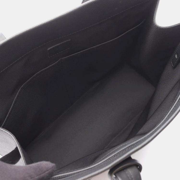 Pre Owned Louis Vuitton Take Off Tote Bag Leather Aerogram Black