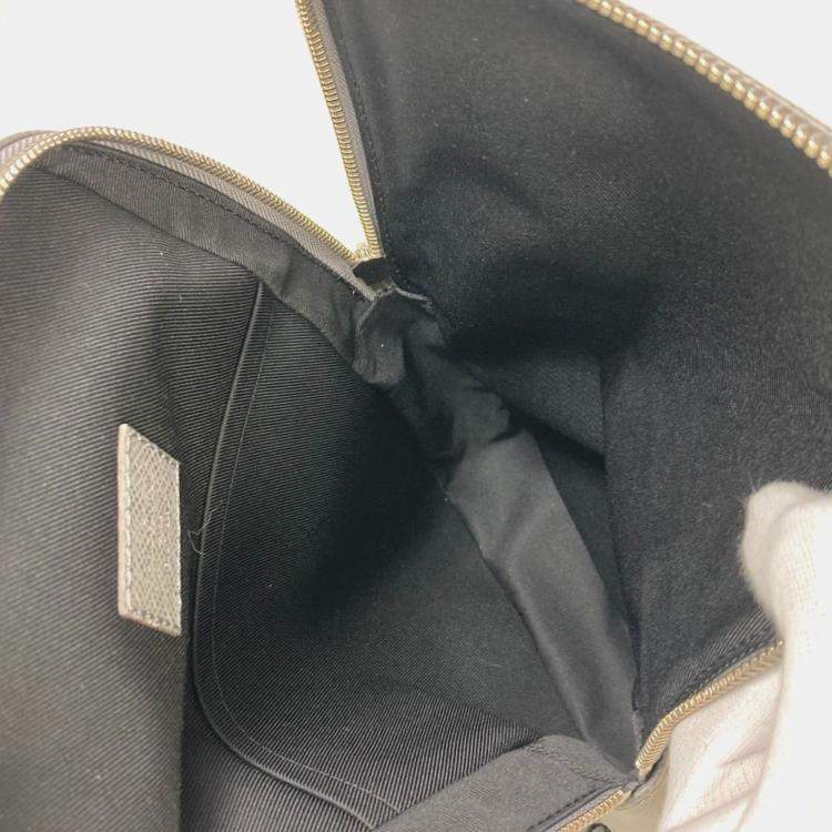 Pre Owned Louis Vuitton Taiga Avenue Backpack Shoulder Bag In Leather Green/Grey