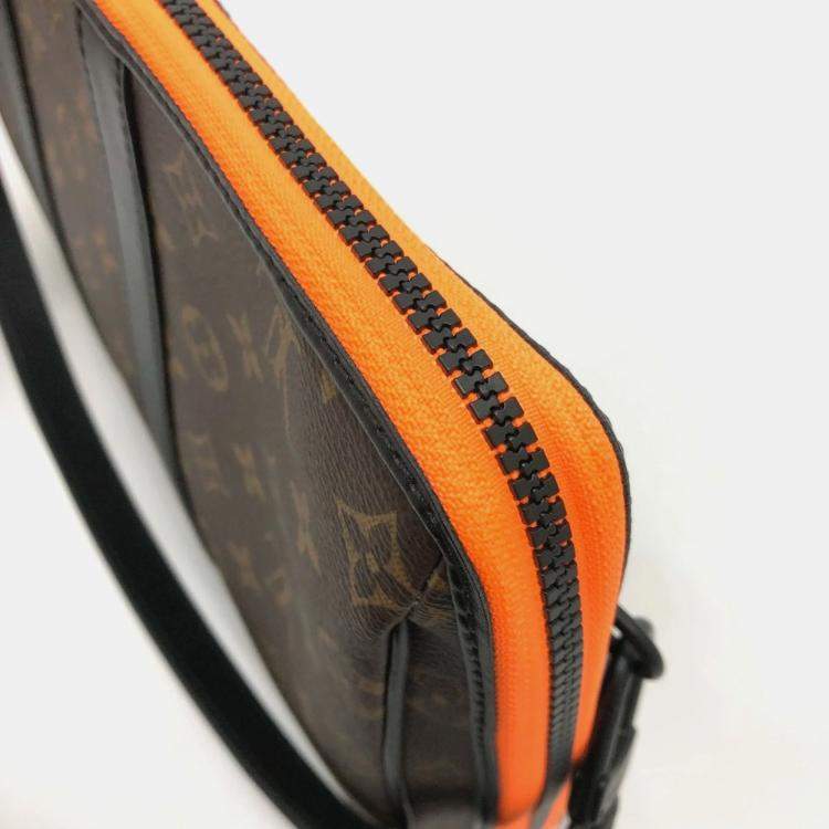 Pre Owned Louis Vuitton Monogram Lv Friends Keepall Pouch Bag Shoulder Handbag Canvas Brown