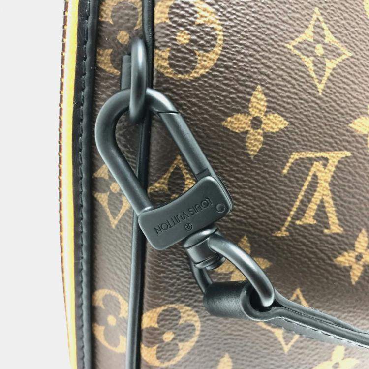 Pre Owned Louis Vuitton Monogram Lv Friends Keepall Pouch Bag Shoulder Handbag Canvas Brown