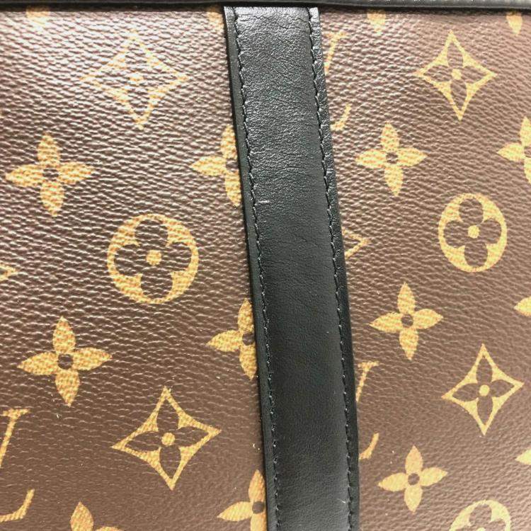 Pre Owned Louis Vuitton Monogram Lv Friends Keepall Pouch Bag Shoulder Handbag Canvas Brown