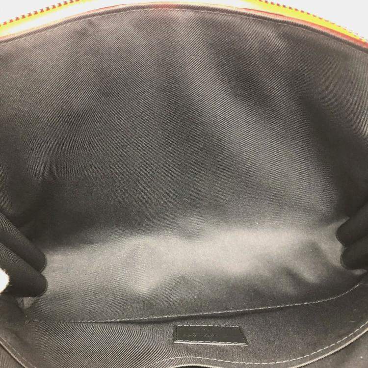 Pre Owned Louis Vuitton Monogram Lv Friends Keepall Pouch Bag Shoulder Handbag Canvas Brown