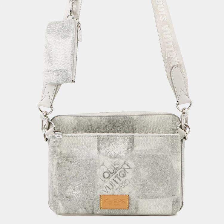 Pre Owned Louis Vuitton Damier Salt Trio Shoulder Bag