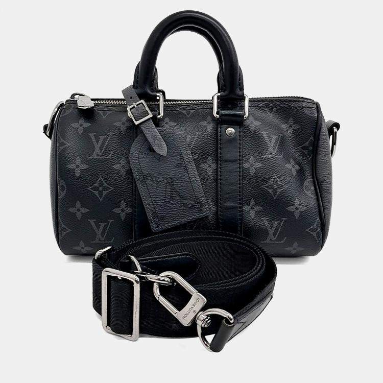 Pre Owned Louis Vuitton Black PVC City Keepall