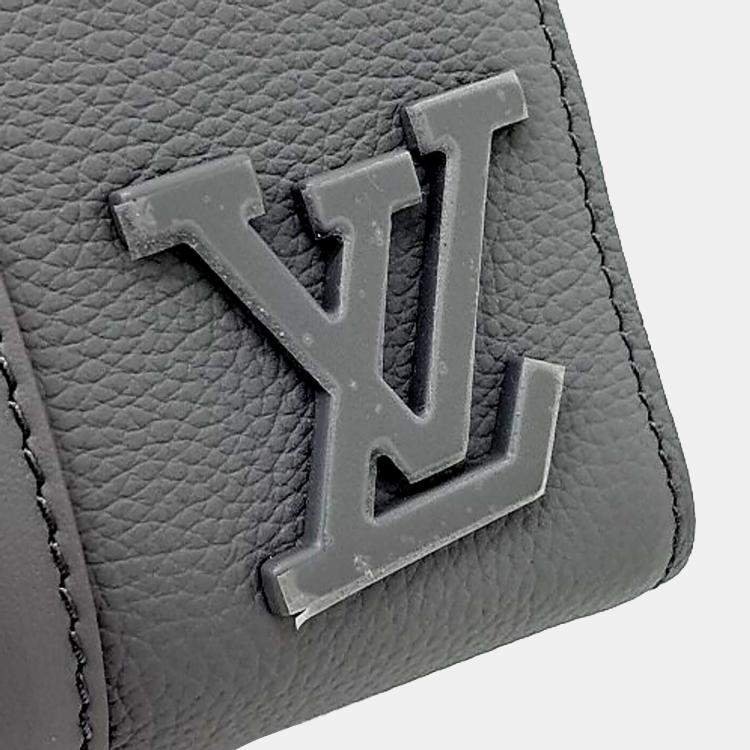 Pre Owned Louis Vuitton Grey Leather City Keepall